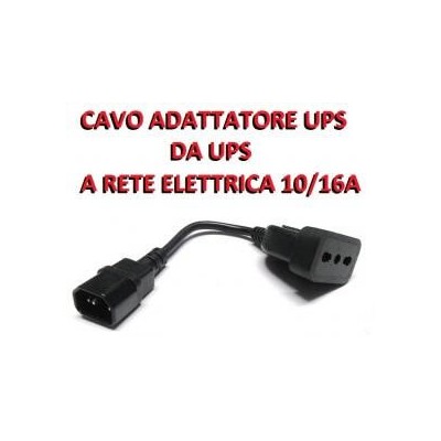 Cavo adattatore da UPS a rete elettrica italiana 10/16A