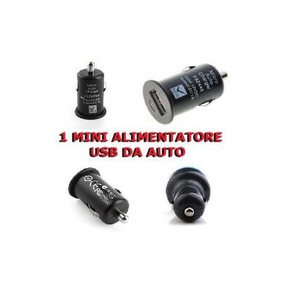 Mini Alimentatore caricatore Nero universale USB 5 V da auto per Iphone Ipod cellulari MP3 MP4