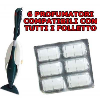 6 Profumatori profumini deodoranti compatibile per tutti i Folletto