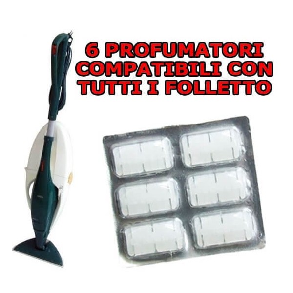 6 Profumatori profumini deodoranti compatibile per tutti i Folletto