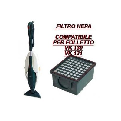 Microfiltro filtro igienico Hepa protezione motore compatibile Folletto Vk 130-131