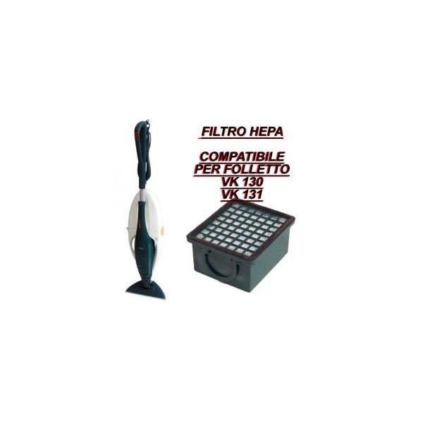 Microfiltro filtro igienico Hepa protezione motore compatibile Folletto Vk 130-131