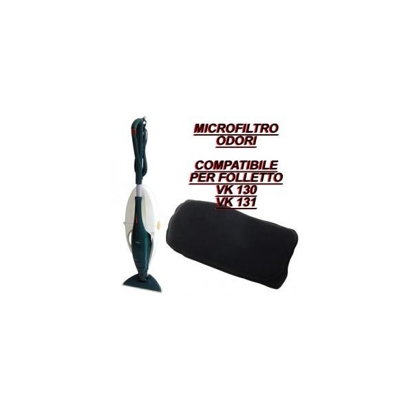 Microfiltro filtro odori al carbone attivo compatibile per Folletto Vk 130-131