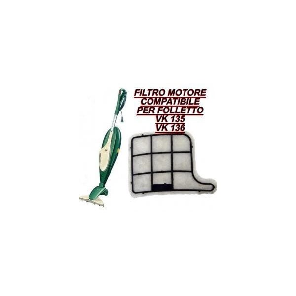 Microfiltro filtro a griglia protezione motore compatibile Folletto Vk 135-136