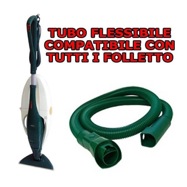 Tubo flessibile lungo 2 metri compatibile per tutti i Folletto