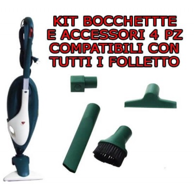 Kit bocchette e accessori 4 pezzi compatibili per tutti i Folletto
