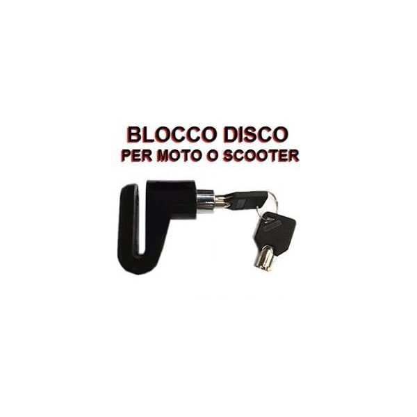 Blocco disco freno lucchetto in acciaio da 5 cm per bici moto scooter colore nero