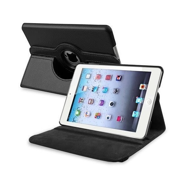 Smart Cover custodia ruotante 360 in ecopella nera per iPad 2 3 4
