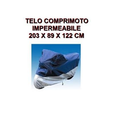 Telo coprimoto idrorepellente taglia M misure 203 x 89 x 122 cm impermeabile