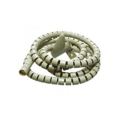 Avvolgi copri cavi a spirale mangia cavi colore beige lungo 2 metri
