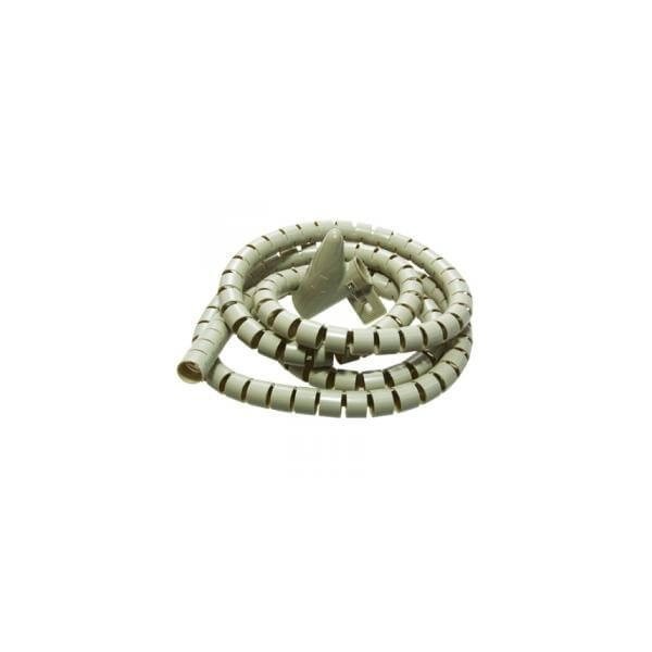 Avvolgi copri cavi a spirale mangia cavi colore beige lungo 2 metri