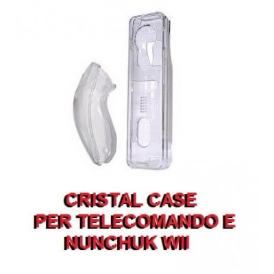 Custodie in plastica rigida trasparente per Telecomando e Nunchuk Wii - Cristal Case