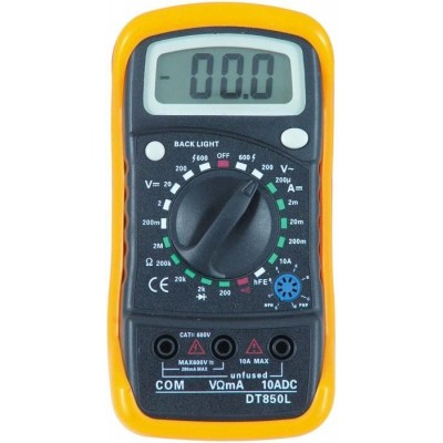 Mini Tester digitale multimetro con diplay lcd custodia e puntali
