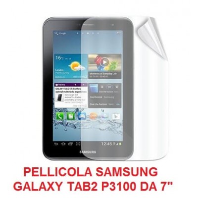 Pellicola trasparente Samsung Galaxy Tab 2 da 7 pollici P3100 P3110