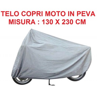 Telo coprimoto idrorepellente taglia L misure 130 x 230 cm impermeabile