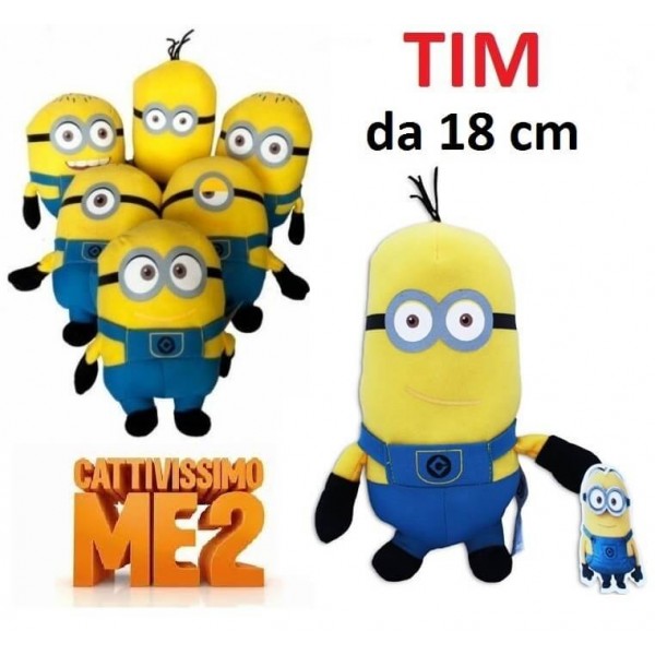 Peluche da 18 cm Minions - Tim della serie Cattivissimo Me 2 originale con cartellino