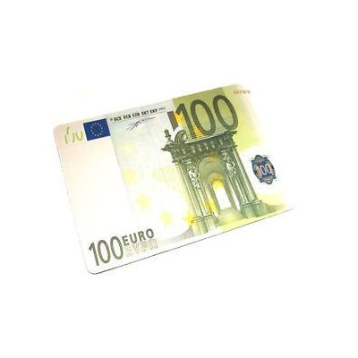 Tappetino mouse pad banconota 100 euro morbido antiscivolo in gomma misure 28 x 20 cm