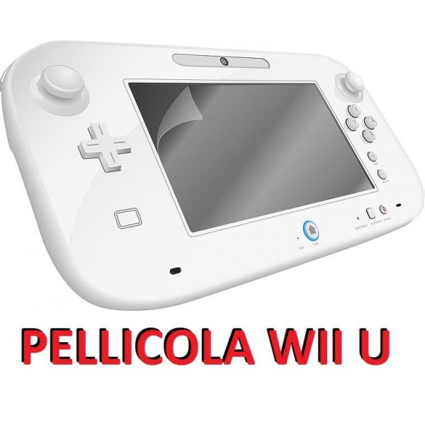 Pellicola trasparente per Nintendo Wii U protezione antigraffio