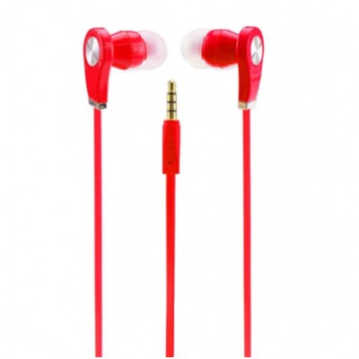 Cuffiette Auricolori In-Ear rosse lunghe 1 metro da 3.5mm - Magena D28