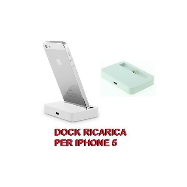 Idock dock basetta per ricarica e traferimento dati per Iphone 5
