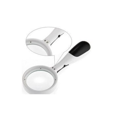 Lente di ingrandimento da 8.5 cm con luce di 2 led a batteria