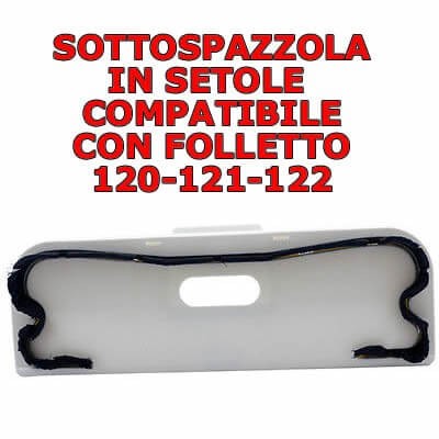 Sottospazzola con setole per spazzole compatibile Folletto Vk 120 121 122