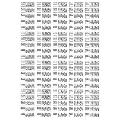 100 Sigilli di garanzia neri bollini etichette antimanomissione ultradistruttibili adesivi antirimozione