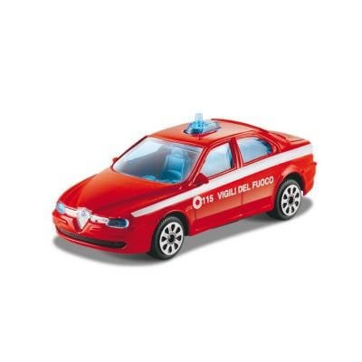 1:43 MODELLINO BURAGO ALFA 156 ROSSA VIGILI DEL FUOCO