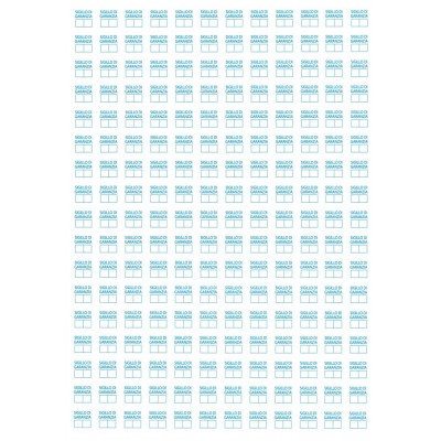 200 Sigilli di garanzia blu 1x1 bollini etichette antimanomissione ultradistruttibili adesivi antirimozione