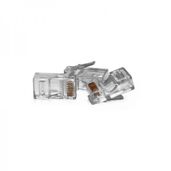 VULTECH CONNETTORI PLUG TRASPARENTI RJ45 (CONF. 50PZ) - SN21401