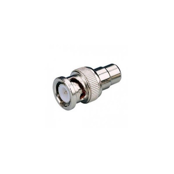 ADATTATORE COASSIALE BNC MASCHIO A RCA FEMMINA CU (CONF. 10PZ) - CV-AD-007